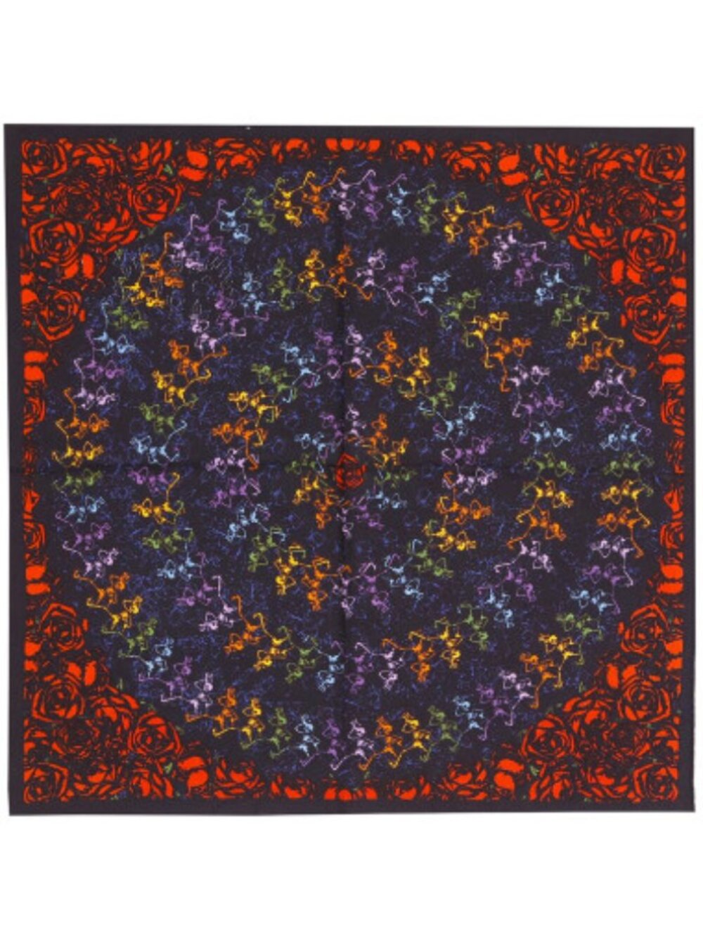 Grateful Dead Rainbow Skeletons Bandana ~ Officially Licensed ~ Brand New!